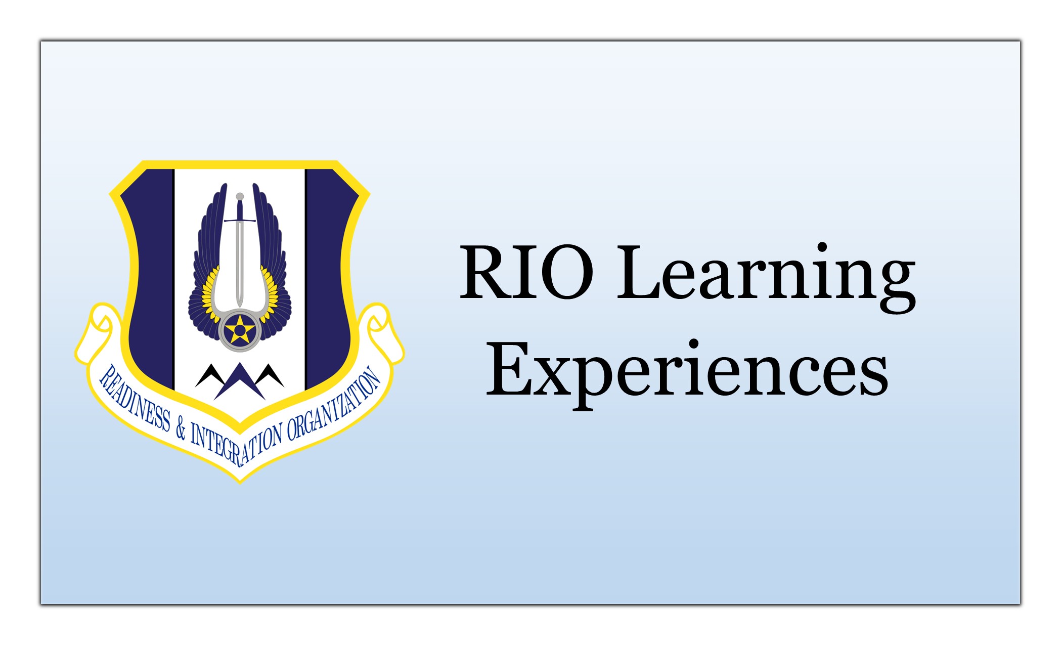 graphic link to RIO Learning experiences